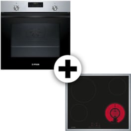 PITSOS H20M41X3 & CRS645T06 71 Lt Inox  Εντοιχιζόμενος Σετ Φούρνος και Εστία