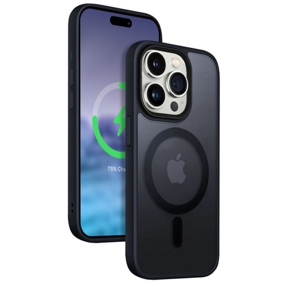 Θήκη Apple iPhone 15 Pro Max - Crong Hybrid Frost Mag Cover - Navy image 1