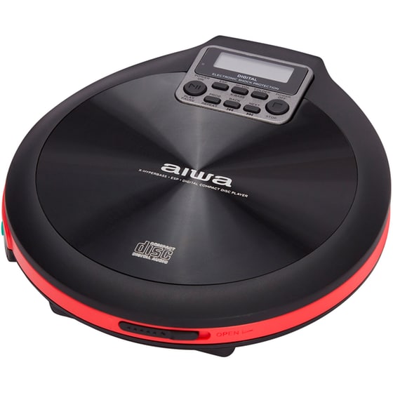 Φορητό CD Player AIWA PCD-810RD - Μαύρο/Κόκκινο image 4