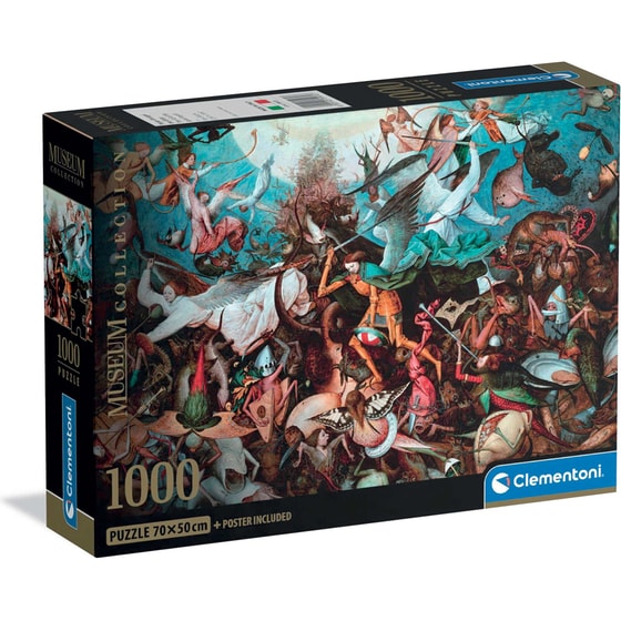Παζλ Clementoni Museum Collection Bruegel: Η Πτώση των Επαναστατημένων Αγγέλων - Compact Box (1000 Κομμάτια) image 0