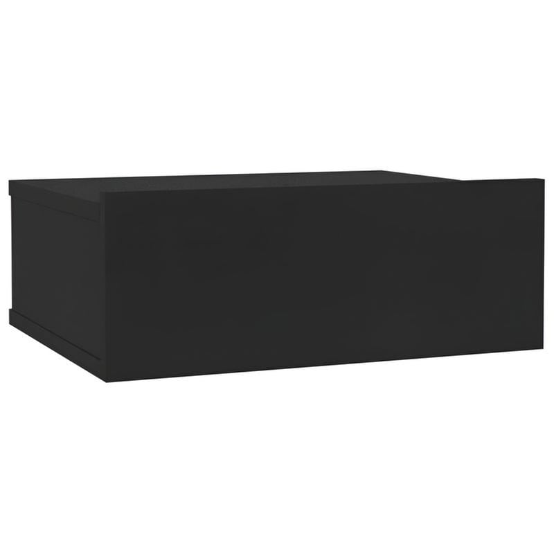 VIDAXL Κομοδίνο Vidaxl Κρεμαστό Από Μοριοσανίδα 40x30x15 cm - Μαύρο
