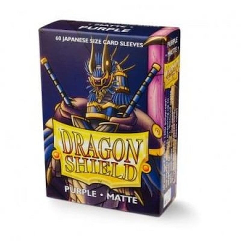 Ygo Dragon Shield Sleeves Japanese Small Size – Matte Purple (box Of 60)