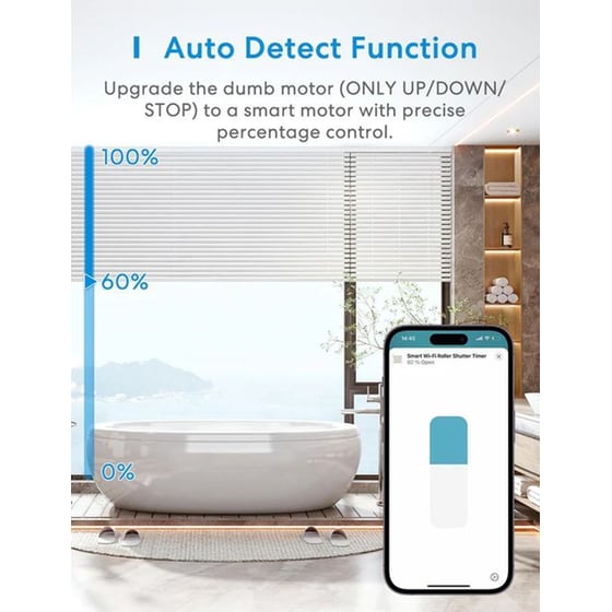 Αισθητήρας για ρολά παραθύρου Meross MRS100HK-EU με Wi-Fi image 1
