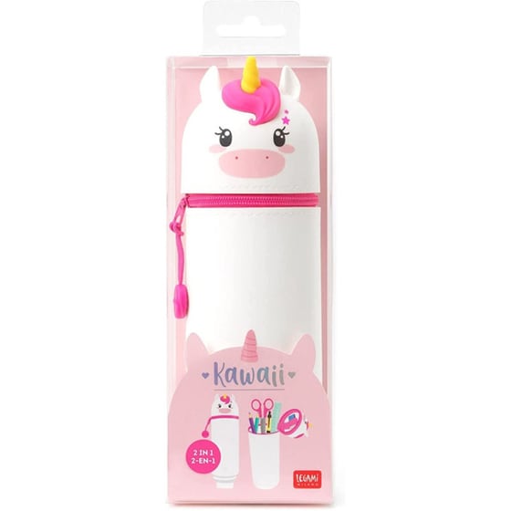 Legami Kawaii Soft Κασετίνα Μολυβοθήκη Σιλικόνης 2-In-1 Unicorn image 0