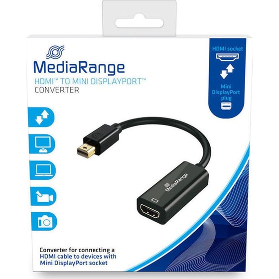 Αντάπτορας Mediarange MRCS176 mini DisplayPort Male σε HDMI Female image 0