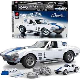 Mattel Hot Wheels Brick Shop Σετ Κατασκευής Elite Series Corvette Grand Sport 1:16 (918 Κομμάτια) (JGR31)