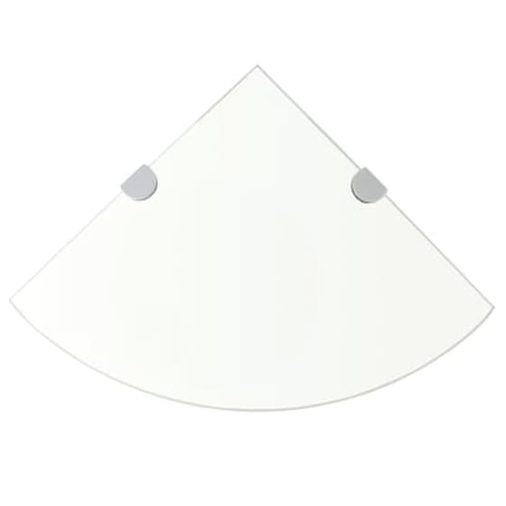 Ράφια Τοίχου VidaXL Γωνιακά από Γυαλί 25x0.8x25 cm 2 Τμχ - Διάφανο image 1