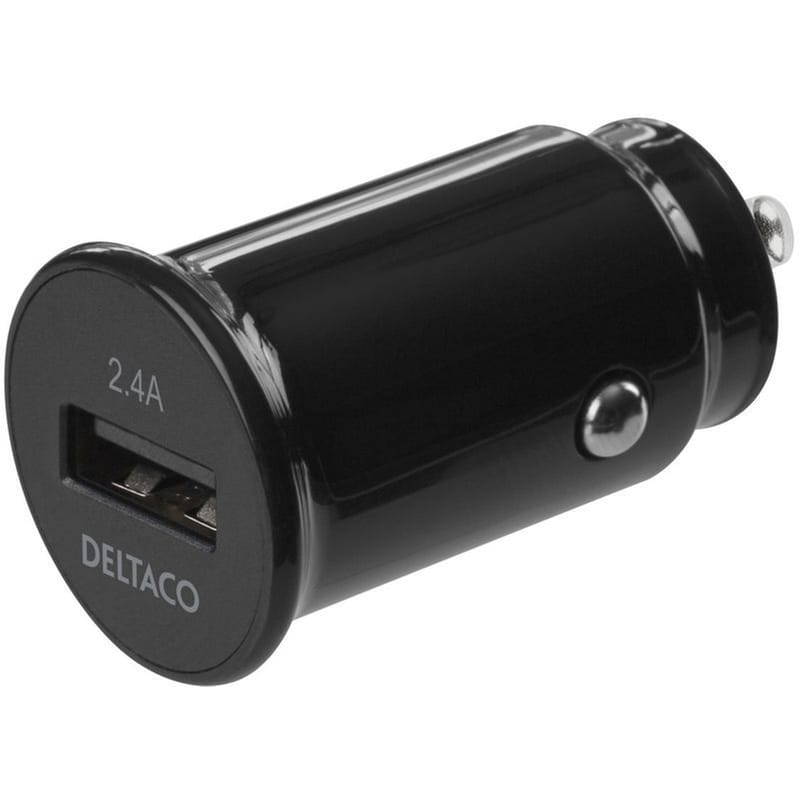 DELTACO Φορτιστής Αυτοκινήτου Deltaco USB-CAR123 USB-A - Μαύρο