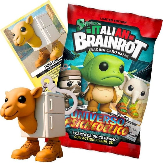 Italian Brainrot Skifidol Σειρά Alpha "Universo Psichedelico" με 3D Μπρελόκ Φιγούρα 1 Φακελάκι (1 Κάρτα) - Τυχαία Επιλογή Σχεδίου image 1