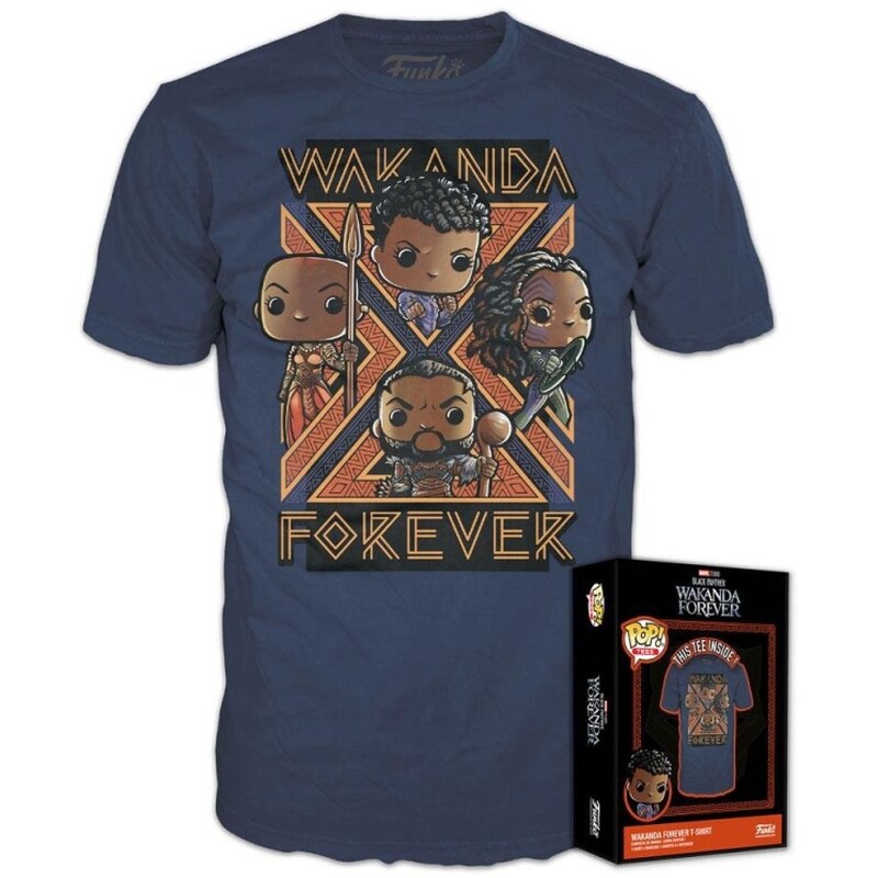 T-Shirt Funko Boxed Tee: Black Panther Wakanda Forever - M