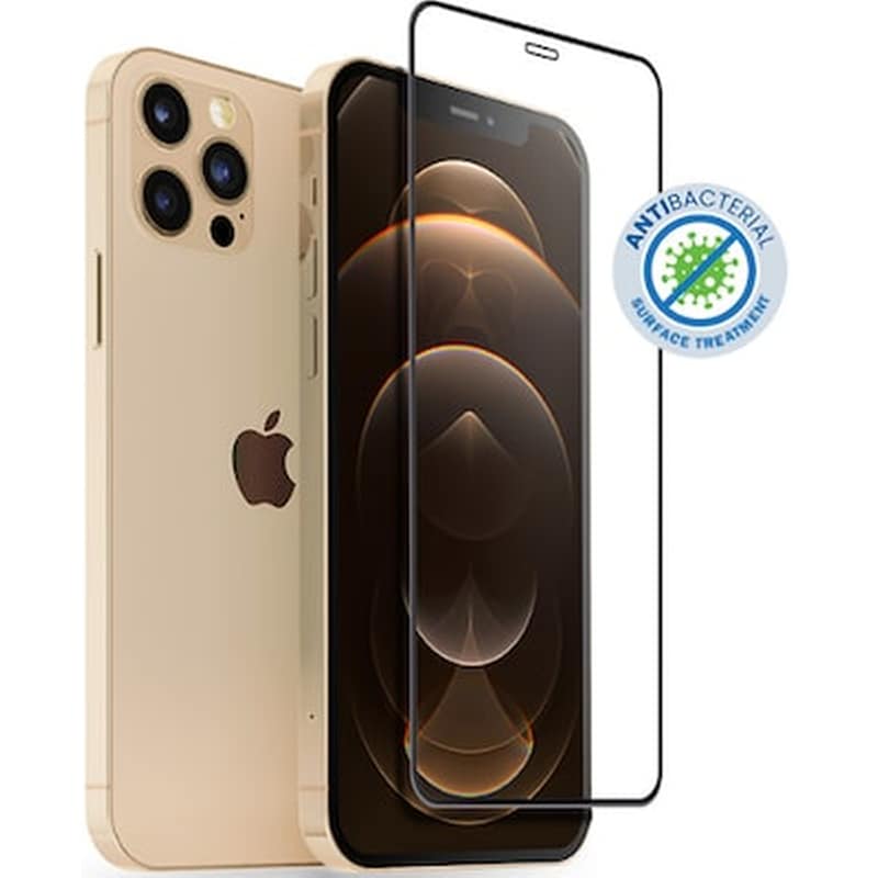 CRONG Προστατευτικό οθόνης Apple iPhone 12 Pro Max - Crong Tempered Glass Black