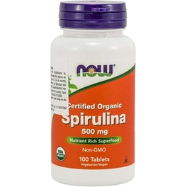 Ειδικό Συμπλήρωμα Διατροφής Now Spirulina 500mg - 100 ταμπλέτες