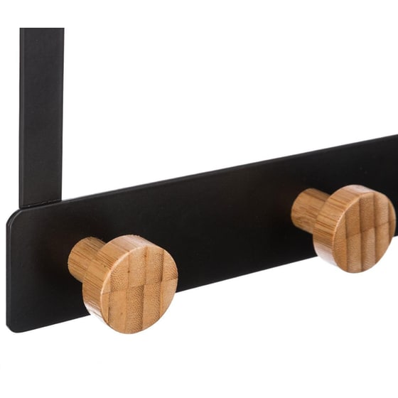 Κρεμάστρα Πόρτας 3 Θέσεων Spitishop F-v Hooks151569a 25x8.2x20 cm - Μαύρο image 1