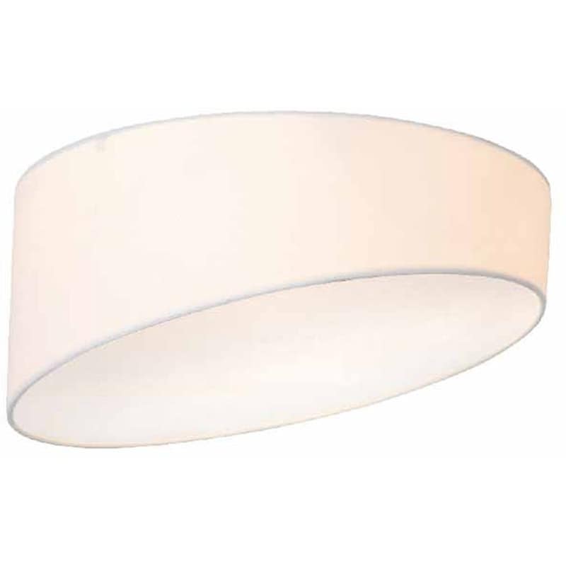 ACA DECOR Φωτιστικό Πλαφονιέρα Aca Pablo Ad8030wh από Μέταλλο/Ύφασμα - Λευκό