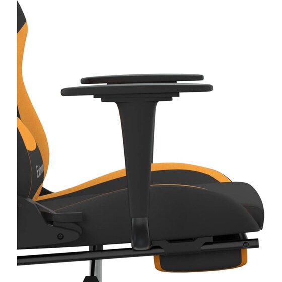 Καρέκλα Gaming VIDAXL 345485 με Υποπόδιο - Μαύρο image 8