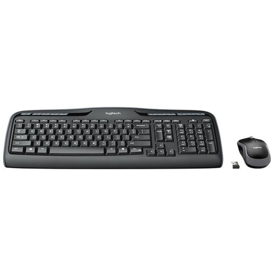 Logitech Combo MK330 Ασύρματο Σετ Πληκτρολόγιο & Ποντίκι - Μαύρο (GE) image 1