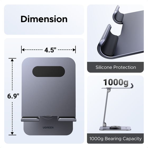 Βάση στήριξης UGREEN Smartphone & Tablet Stand Holder - Grey image 8