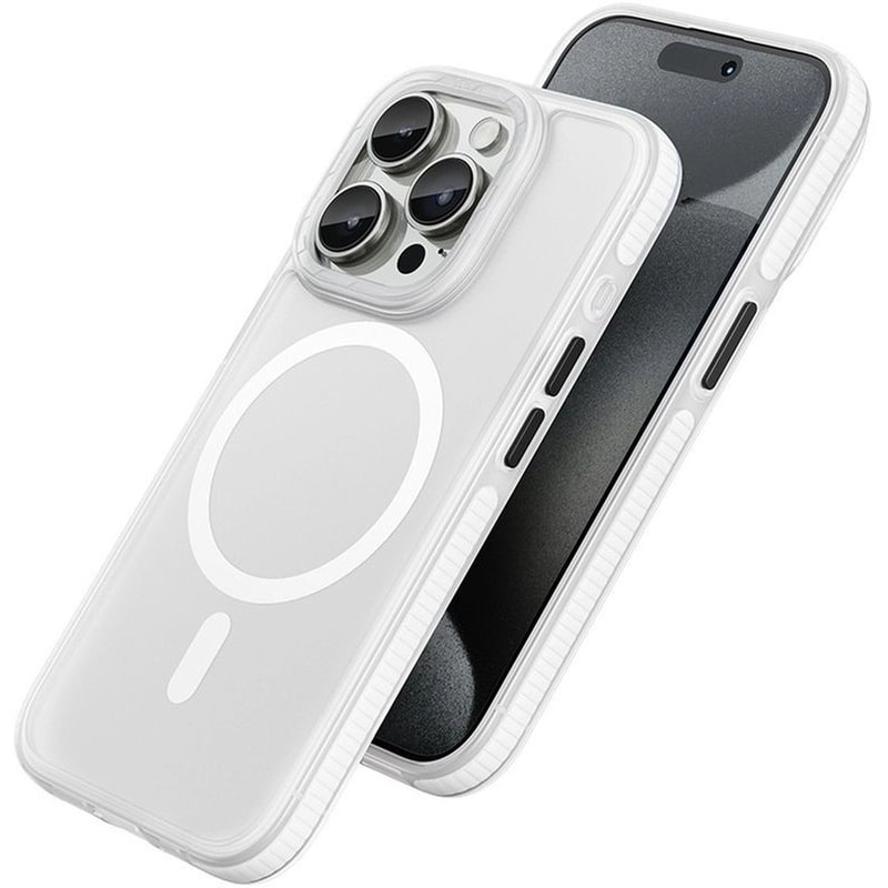 HOCO Θήκη Apple iPhone 15 Pro - Hoco Drop Proof Magnetic Series AS2 με MagSafe - Λευκό