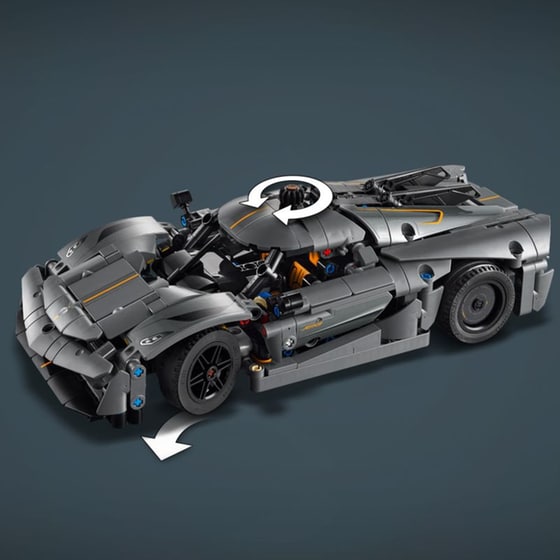 LEGO® Technic Koenigsegg Jesko Absolut Grey Hypercar (42173) image 11