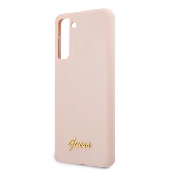 Θήκη Samsung Galaxy S21 - Guess Vintage Script Logo Collection - Ροζ image 7