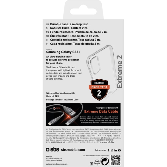 Θήκη Samsung Galaxy S23+ - Sbs Xtreme X2 - Transparent image 3