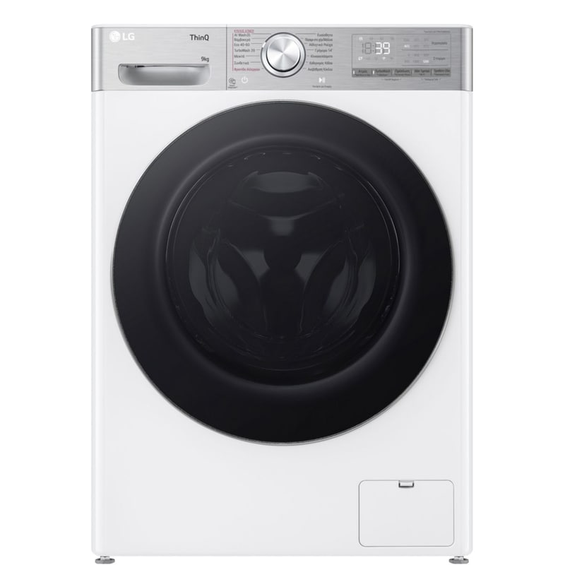 LG F2R9009TPWC Slim 9 kg 1.200 Στροφές Λευκό Πλυντήριο Ρούχων