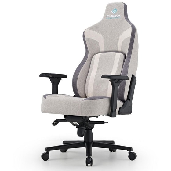 Καρέκλα Gaming Eureka Ergonomic από Ύφασμα - Γκρι image 1