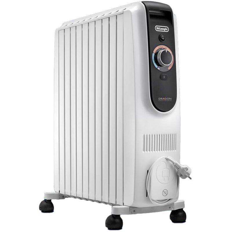 DELONGHI DELONGHI TRD51025 Dragon EasyTronic Καλοριφέρ Λαδιού 2500W Λευκό