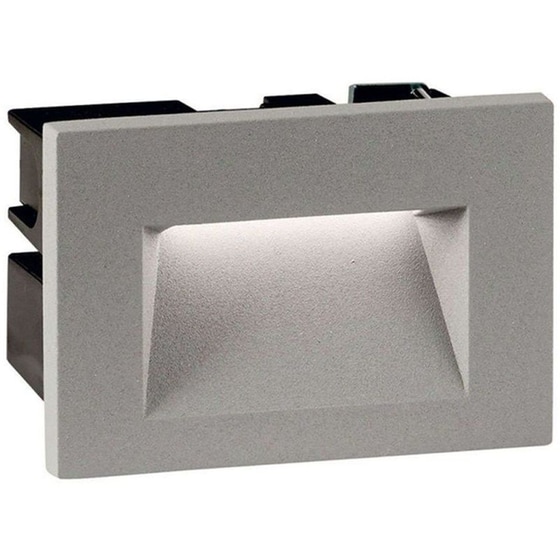 Φωτιστικό Τοίχου Χωνευτό Viokef Theta 4198800 Led από Αλουμίνιο - Γκρι image 0
