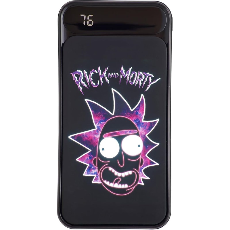 Powerbank Lazerbuilt Rick Morty 10.000mAh - Black