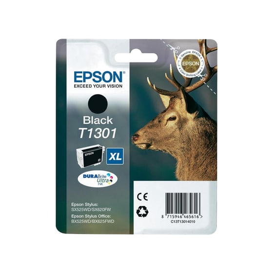 Epson T1301XL Μαύρο Μελάνι Εκτυπωτή C13T13014010 image 0