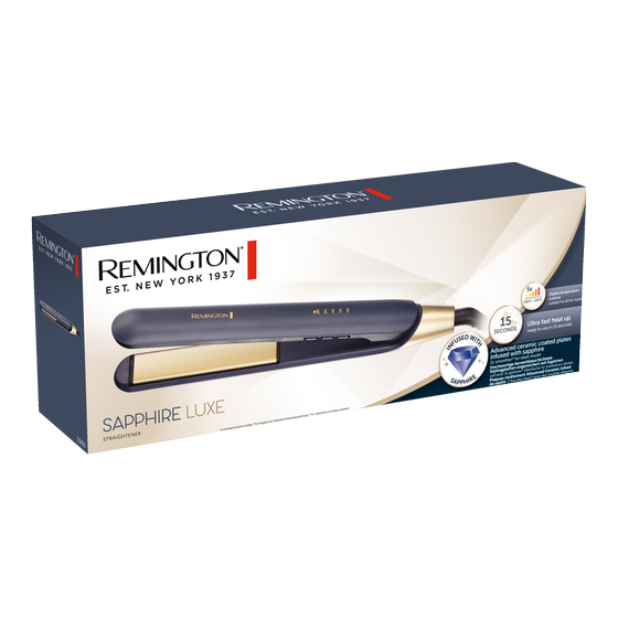 REMINGTON S580 SAPHIRE Ισιωτικό Μαλλιών Μπλε image 5