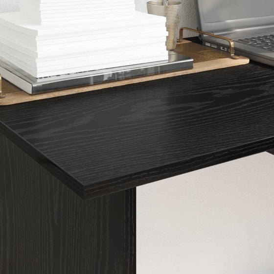 Γραφείο VidaXL από Επεξεργασμένο Ξύλο 100x50x76 cm - Μαύρη Οξιά image 1