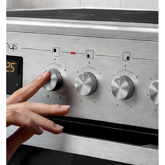 OMNYS EC6809DPIN 80 Lt Inox Ηλεκτρική Κουζίνα Κεραμική image 3