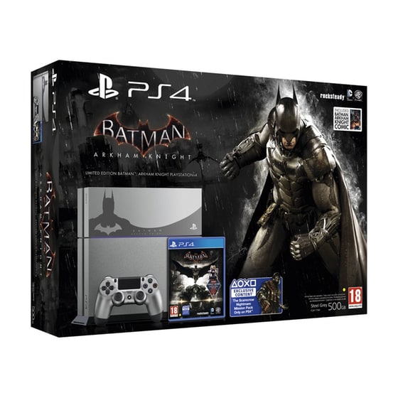Sony PlayStation 4 - 500GB Limited Γκρι & Batman Arkham Knight image 0