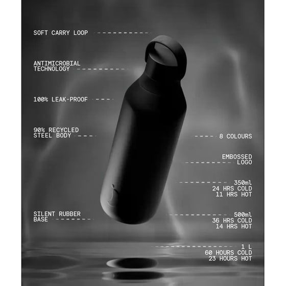 Μπουκάλι&nbsp;Θερμός Chilly's&nbsp;S3&nbsp;Onyx&nbsp;Black&nbsp;1000ml image 6