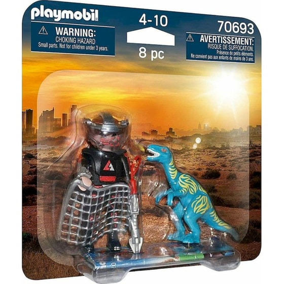 PLAYMOBIL® Dino Rise Duo Pack Βελοσιράπτορας και Κυνηγός Δεινοσαύρων (70693) image 0