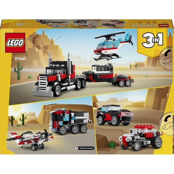 LEGO® Creator 3in1 Flatbed Truck with Helicopter (31146) image 9