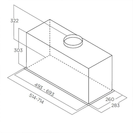 ELICA LANE IX/A/72 72 cm Inox Απορροφητήρας Μηχανισμός Απορρόφησης image 1