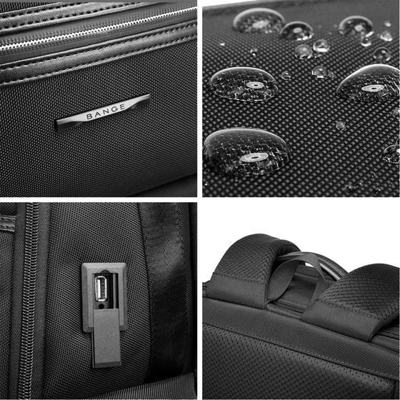 Τσάντα Laptop Bange 2603 15.6" Αδιάβροχη - Μαύρο image 7