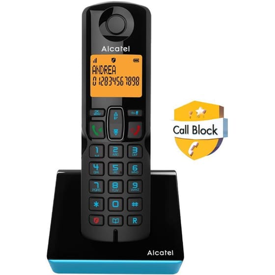 Ασύρματο Τηλέφωνο Alcatel S280 EWE - Μαύρο/Μπλε image 0