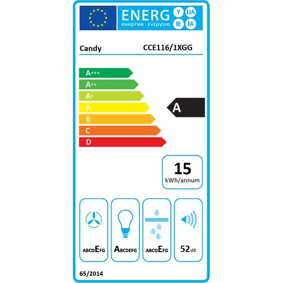 CANDY CCE1161XGG 60cm Inox Απορροφητήρας Καμινάδα image 6