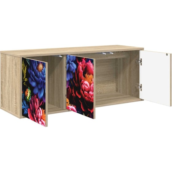 Έπιπλο Τηλεόρασης VidaXL KIEL Επιτοίχιο 102 x 33 x 40 cm - Sonoma Δρυς image 2