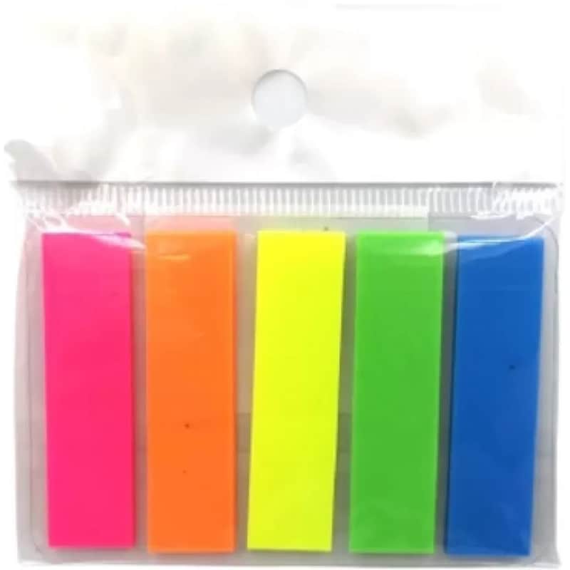 Αυτοκόλλητοι Σελιδοδείκτες Justnote 12x44 mm (125 Φύλλων - 5 Τεμάχια)