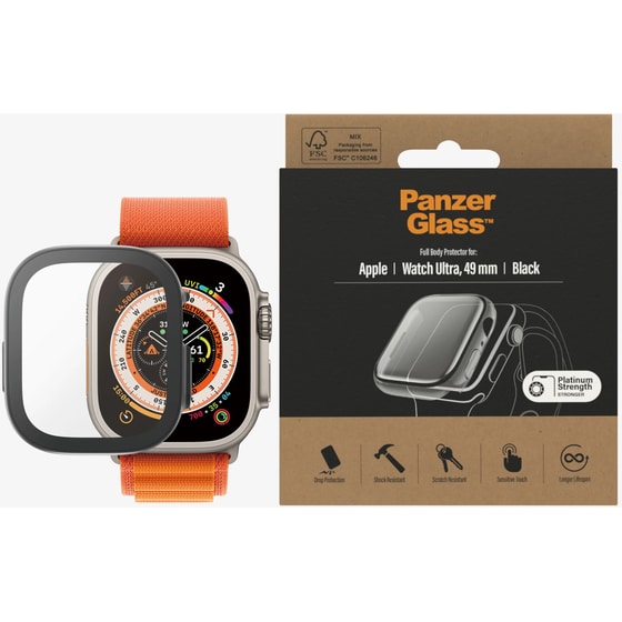 Προστασία Οθόνης PanzerGlass Full Face Tempered Glass για Apple Watch Ultra 49mm image 3