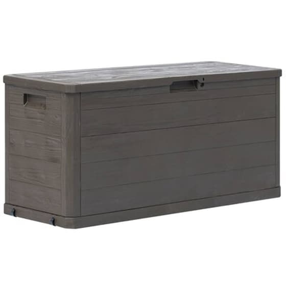 Μπαούλο Αποθήκευσης Κήπου VidaXL Πλαστικό 280 lt 117x45x56 cm - Καφέ image 1