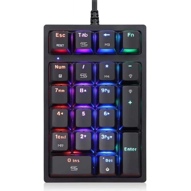 MOTOSPEED Motospeed K24 Gaming Ενσύρματο Keypad RGB Μαύρο (US)