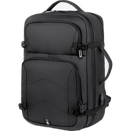 Τσάντα Πλάτης Amber με Θήκη Laptop 15.6'' AΜ2025 23 lt - Μαύρο
