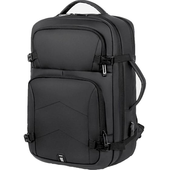 Τσάντα Πλάτης Amber με Θήκη Laptop 15.6'' AΜ2025 23 lt - Μαύρο image 0