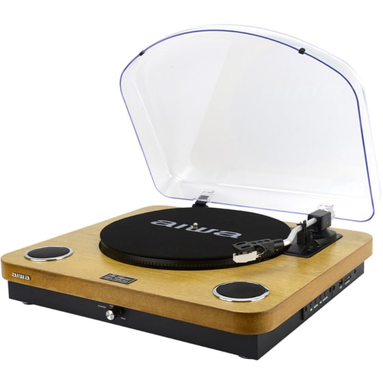 Πικάπ Aiwa GBTUR-120WD Με Ενσωματωμένα Ηχεία - Καφέ image 2